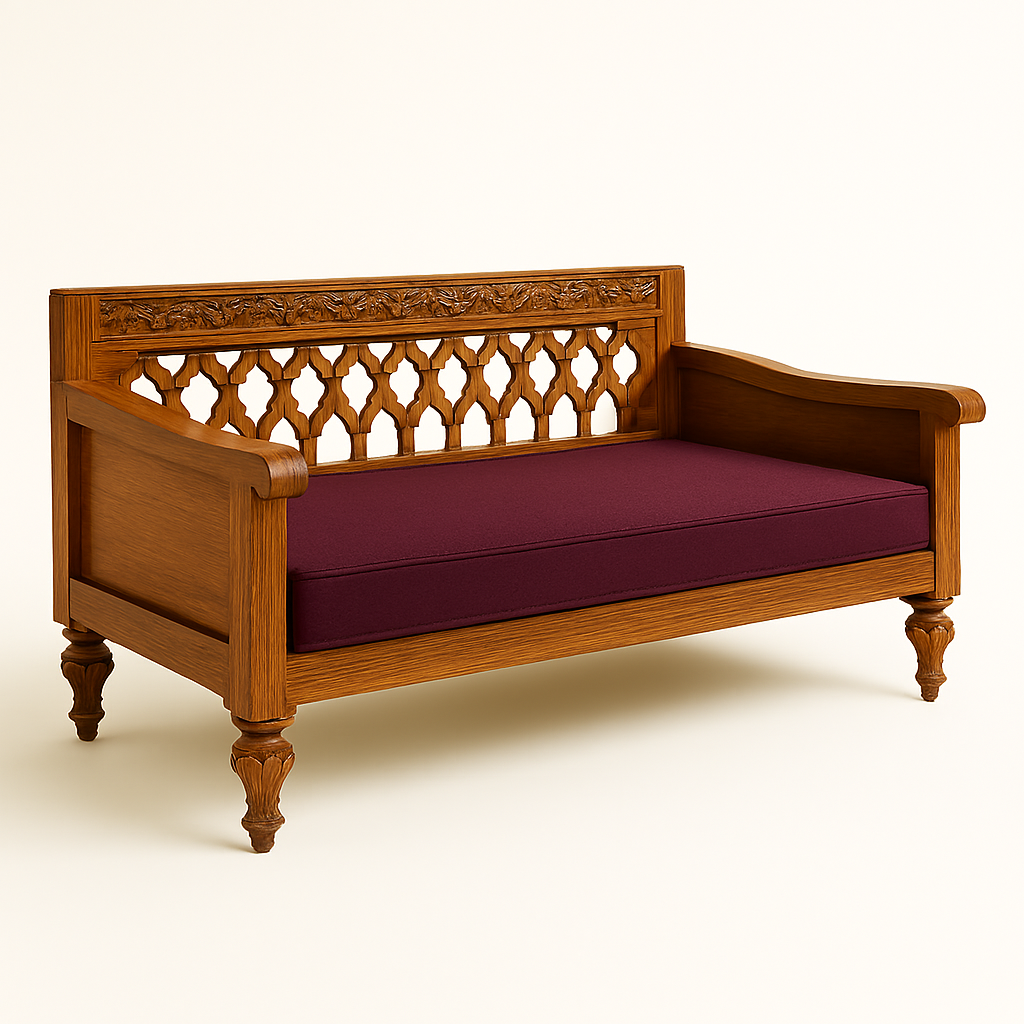 Hira Teak Wood Diwan